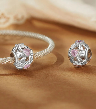 Сребърен талисман „Подарявам ти сърцето си“