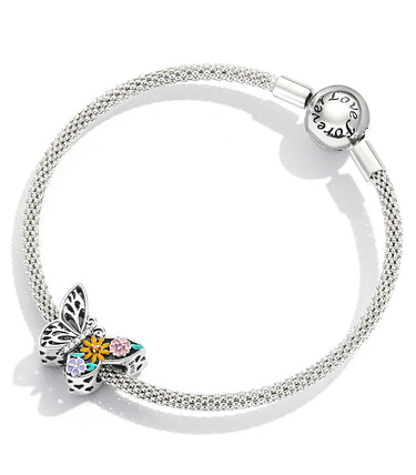 Сребърен талисман „Полети към мечтите си!“