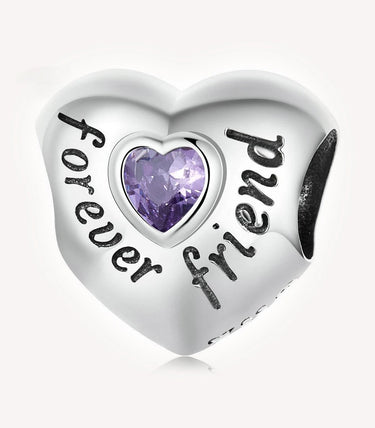 Сребърен талисман „Приятел завинаги“