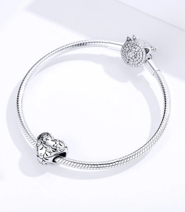 Сребърен талисман „Разцъфти в любовта“