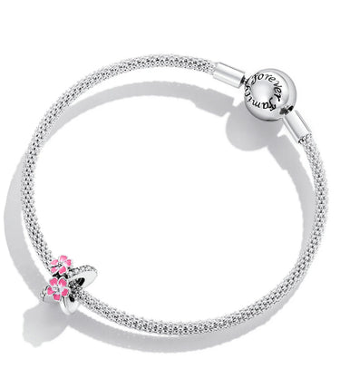 Сребърен талисман „Розов блян“