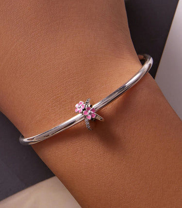 Сребърен талисман „Розов блян“