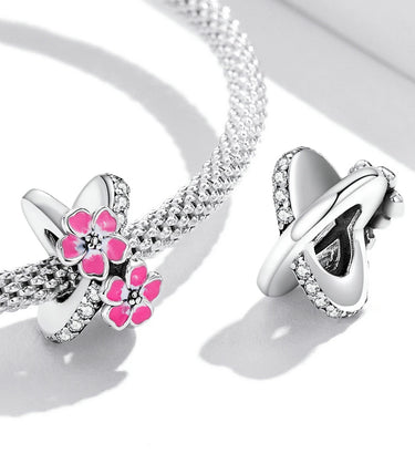 Сребърен талисман „Розов блян“