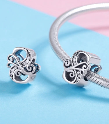 Сребърен талисман „S“