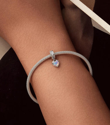 Сребърен талисман „Сърце, което пази“