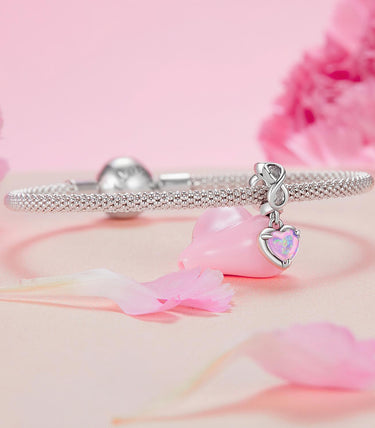 Сребърен талисман „Сърце, което пази“