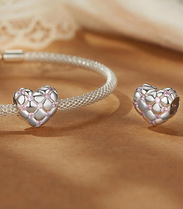 Сребърен талисман „Сърце от памук“