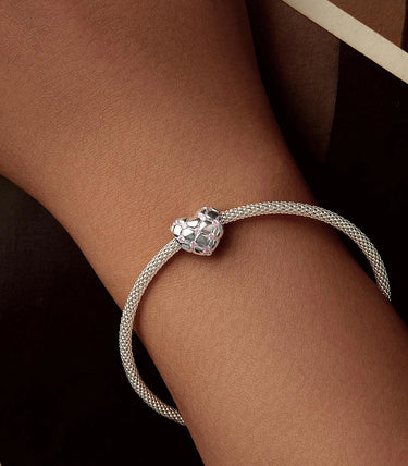 Сребърен талисман „Сърце от памук“