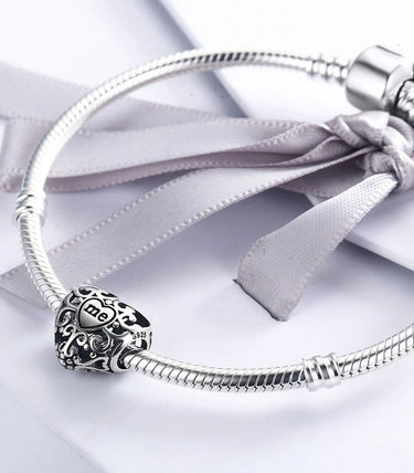 Сребърен талисман „Сърцето ми ти принадлежи“