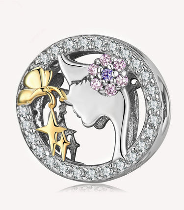 Сребърен талисман „Съзерцай красотата“