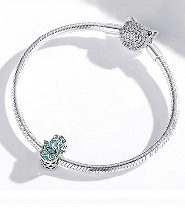 Сребърен талисман „Символът Хамса“