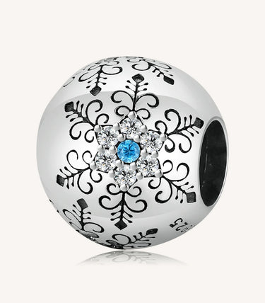 Сребърен талисман „Снежен блясък“