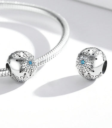 Сребърен талисман „Снежен блясък“