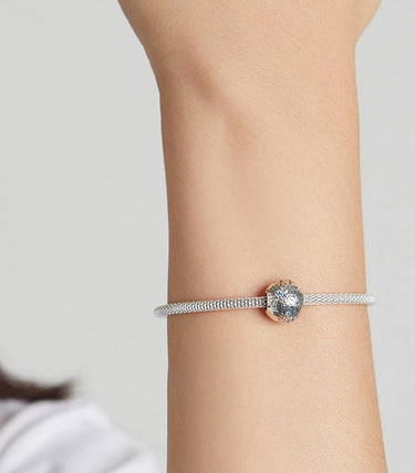 Сребърен талисман „Снежен блясък“