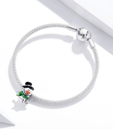Сребърен талисман „Снежен приятел“