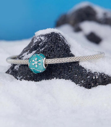 Сребърен талисман „Снежна топка”