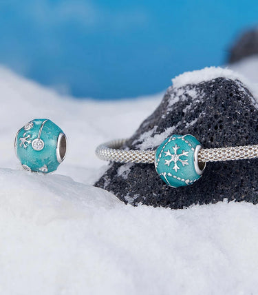 Сребърен талисман „Снежна топка”