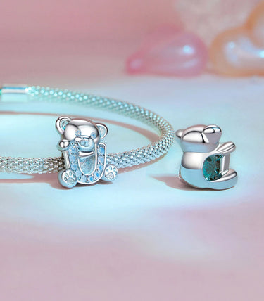 Сребърен талисман (комплект Обичам те) „Ти“