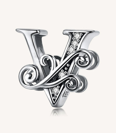 Сребърен талисман „V“