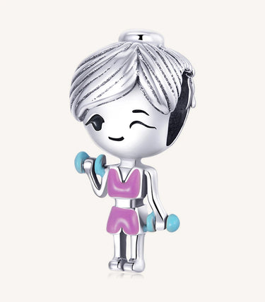 Сребърен талисман „Винаги във форма“