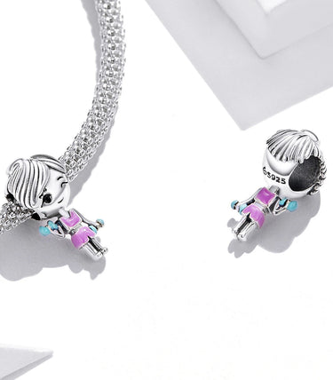 Сребърен талисман „Винаги във форма“