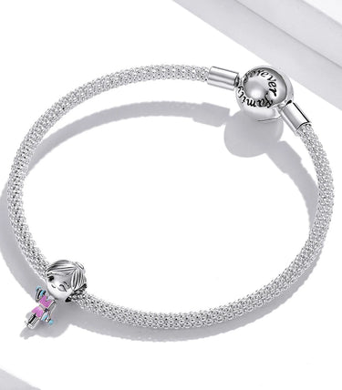 Сребърен талисман „Винаги във форма“