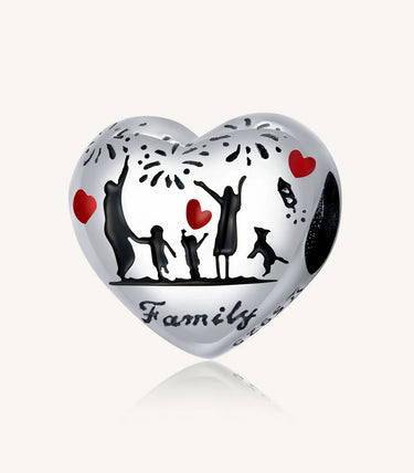Сребърен талисман „За семейството с любов“