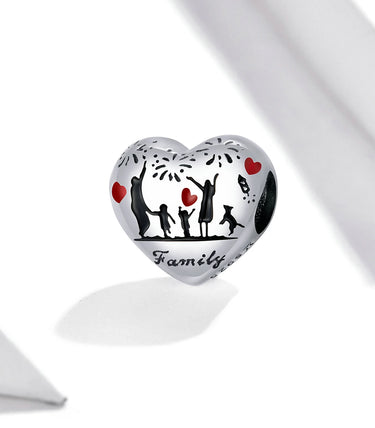 Сребърен талисман „За семейството с любов“