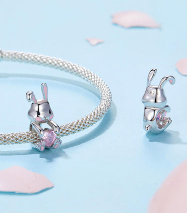 Сребърен талисман „Зайка Байка“