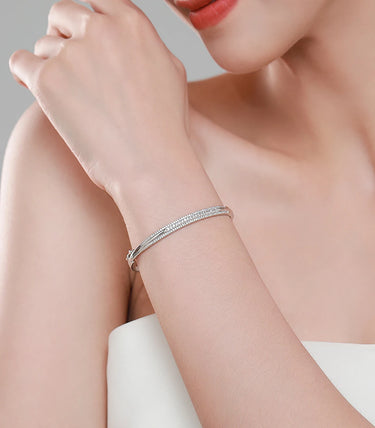 Сребърна гривна "Bijou"