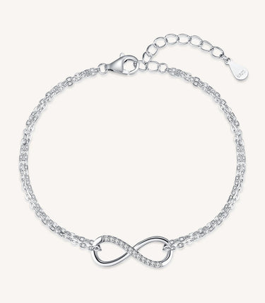 Сребърна гривна „До безкрая“