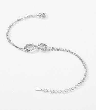 Сребърна гривна „До безкрая“