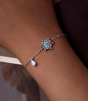 Сребърна гривна „Ледено вълшебство“