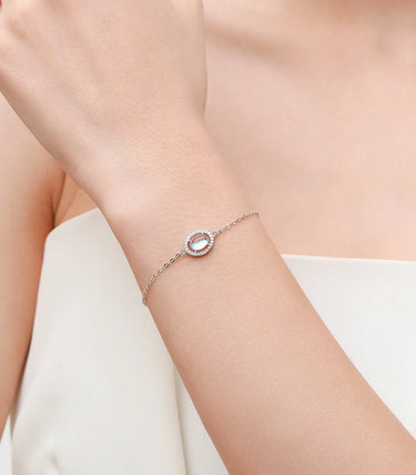 Сребърна гривна „Лунни трепети“