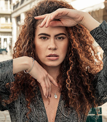 Сребърна гривна "Неугасващ блясък"