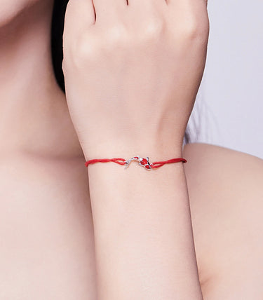 Сребърна гривна „Нося здраве!“