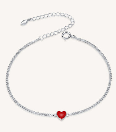 Сребърна гривна „Обичай се“