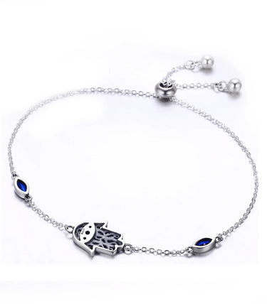 Сребърна гривна “Ръката на Фатима“