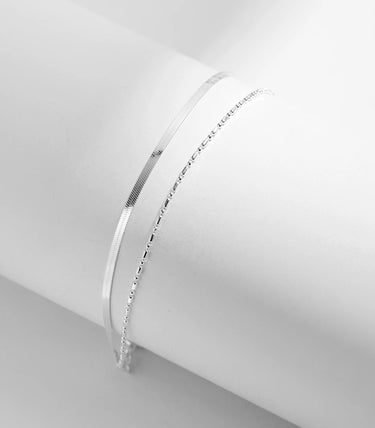 Сребърна гривна „Velvet“