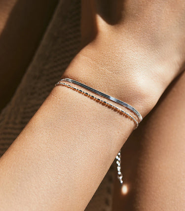 Сребърна гривна „Velvet“