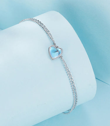 Сребърна гривна за крак „Moonlit“