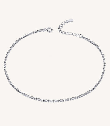 Сребърна гривна за крак „Pulse“