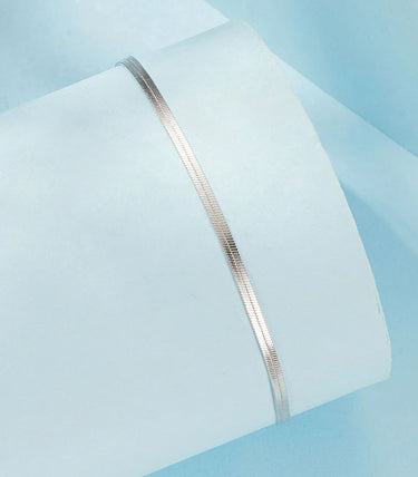 Сребърна гривна за крак „Silver Muse“