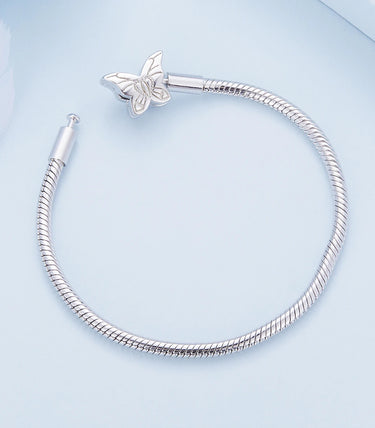 Сребърна мека гривна за талисмани "Разтвори криле и полети"