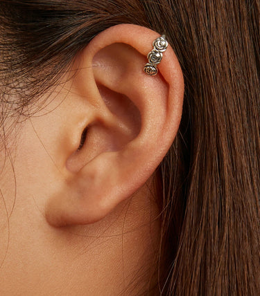 Сребърна обеца „Свежест“