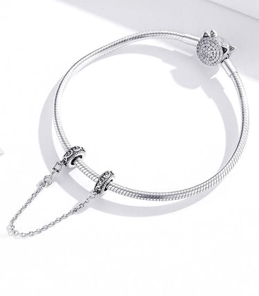 Сребърна осигурителна верижка „Класик“