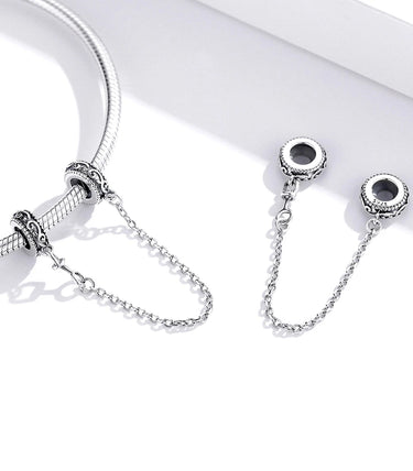 Сребърна осигурителна верижка „Класик“