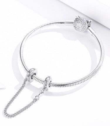 Сребърна осигурителна верижка „На гребена на вълната“