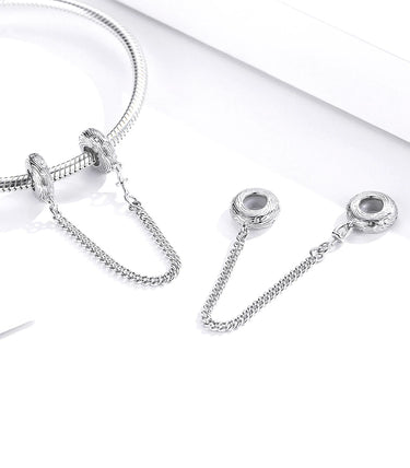 Сребърна осигурителна верижка „На гребена на вълната“