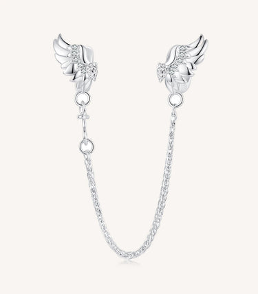 Сребърна осигурителна верижка „Разтвори криле и полети“